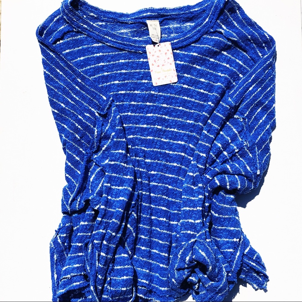 Sz M Free People Island Girl Hacci Pullover